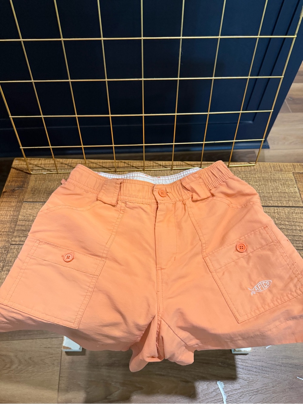 AFTCO Peach Cargo Shorts for Men